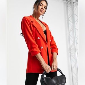 80s VINTAGE OVERSIZED BLAZER MENSWEAR BLAZER POWER SHOULDER 10 VTG M